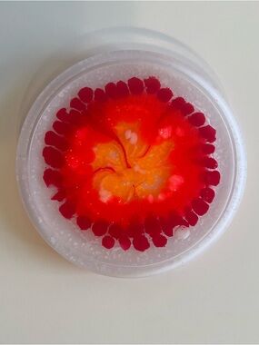 Handmade Vibrant Red & Orange Resin Coaster/Tray